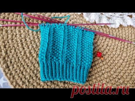 Узор для отдыха / лицевые и изнаночные / простые носочки.