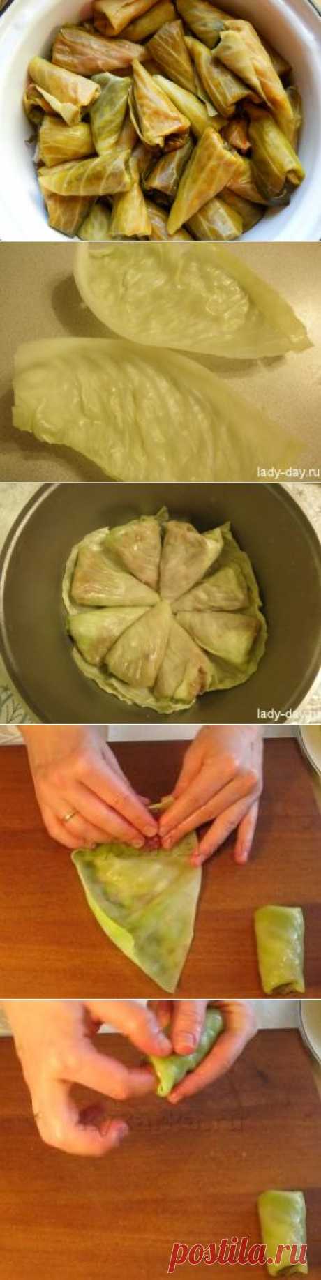 Оригинальный способ сворачивания голубцов | Четыре вкуса