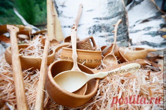 Как делают деревянные ложки