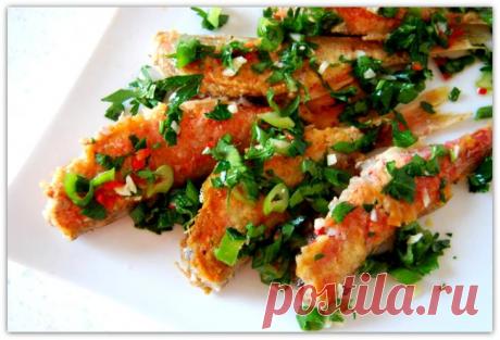 Барабулька жареная