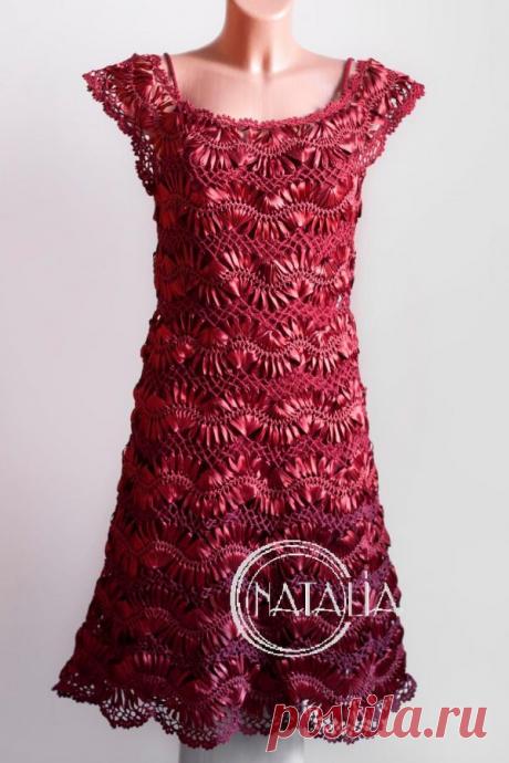 (99) Одноклассники.Платье Брагиной Наталии из... / Рукоделие / Вязаные платья.Юбки. / Pinme.ru