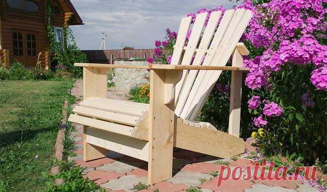 Самодельное деревянное кресло