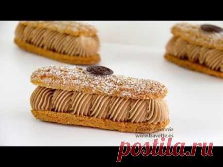 Éclair París Brest con Mousseline de Chocolate y Crema de Caramelo