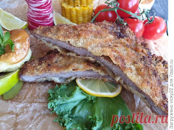 Венский шницель - австрийская мясная классика - пошаговый рецепт приготовления с фото
