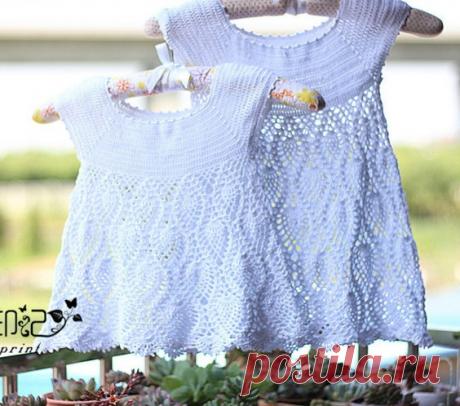 Туника на круглой кокетке для девочке. Ажурная туника малышке узором ананасы. Туника на круглой кокетке для девочке. Ажурная туника малышке узором ананасы.