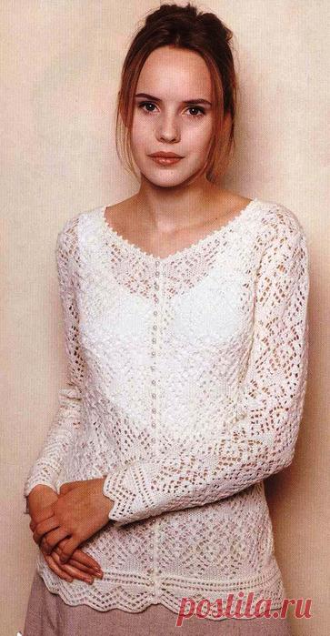 Белым бело.