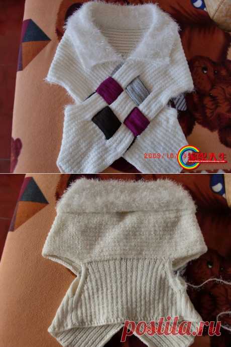Имитация симпатичной кофточки..