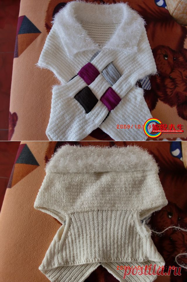Имитация симпатичной кофточки..