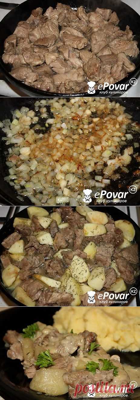 Свинина с яблоками и сливками — Рецепт приготовления с фото — Горячие блюда, Блюда из мяса