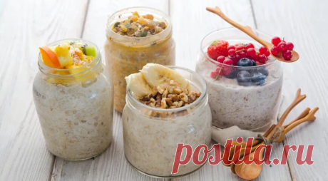 Готовим быстрый завтрак в банке с вечера | ГАСТРОНОМ.РУ | Дзен