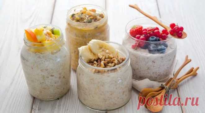 Готовим быстрый завтрак в банке с вечера | ГАСТРОНОМ.РУ | Дзен