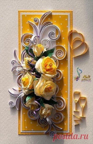 Открытки в технике квиллинг