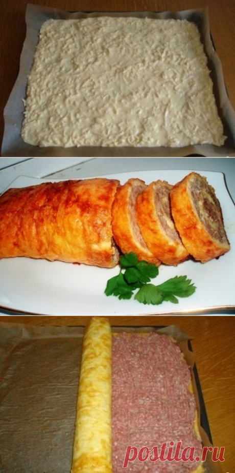 Как приготовить яично-мясной рулет - рецепт, ингредиенты и фотографии