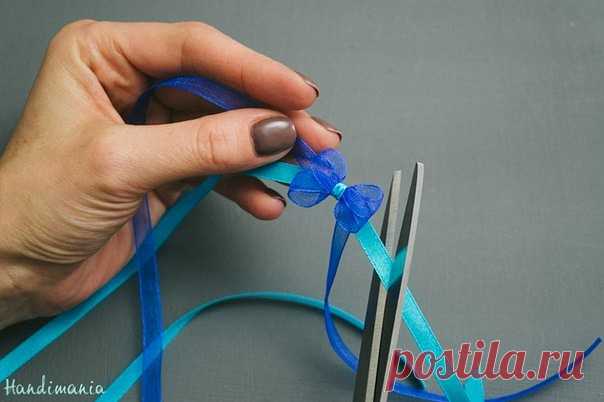 Как завязать маленький бантик