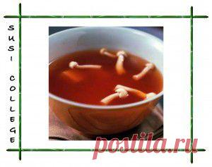 Мисо суп быстрого приготовления с грибами