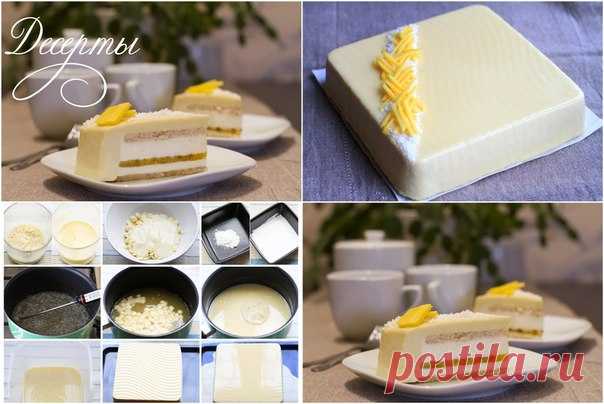 Торт Мангово-кокосовый экзотик 

2 тонких слоя кокосового дакуаза, манговый компоте, кокосовый и манговый муссы. Очень вкусно, не приторно и нежно. Каждый кто попробовал этот торт высказывал восторг! 

Дакуаз: 
Показать полностью…