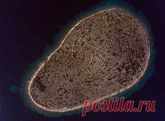 Удивительный остров в виде отпечатка пальца