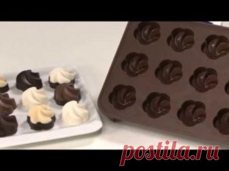 Chocolate mould set TESCOMA DELÍCIA CHOCO, roses, stars, flowers, chocolate mix, Christmas themes