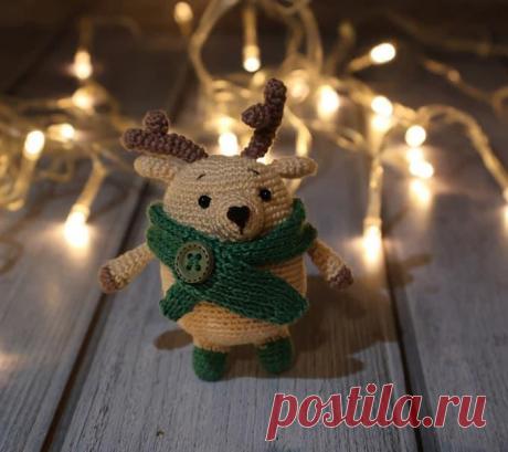 Олень комнатный крючком. Амигуруми схемы и описания. Автор: Анастасия Осипова | IRINELY.ART