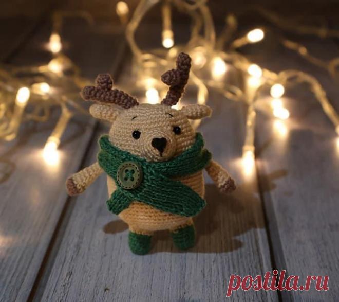 Олень комнатный крючком. Амигуруми схемы и описания. Автор: Анастасия Осипова | IRINELY.ART