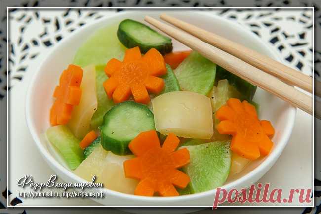 Быстрые маринованные овощи | Домашние рецепты