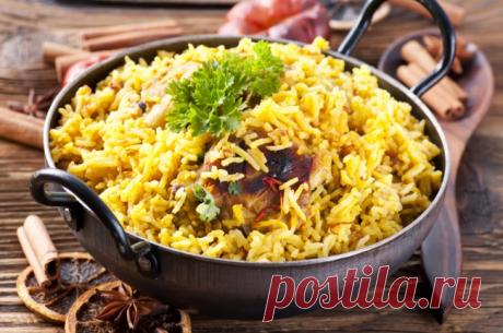 Курица карри с рисом