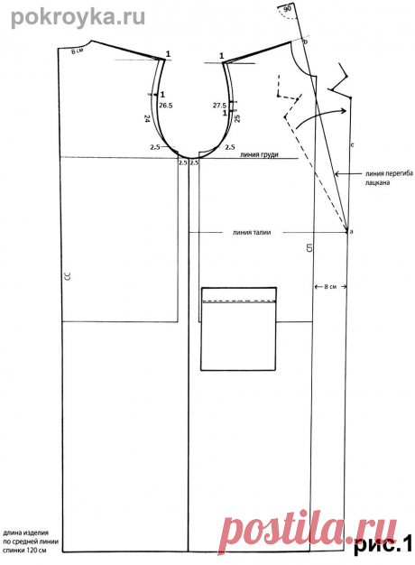 Выкройка домашнего халата | pokroyka.ru-уроки кроя и шитья
