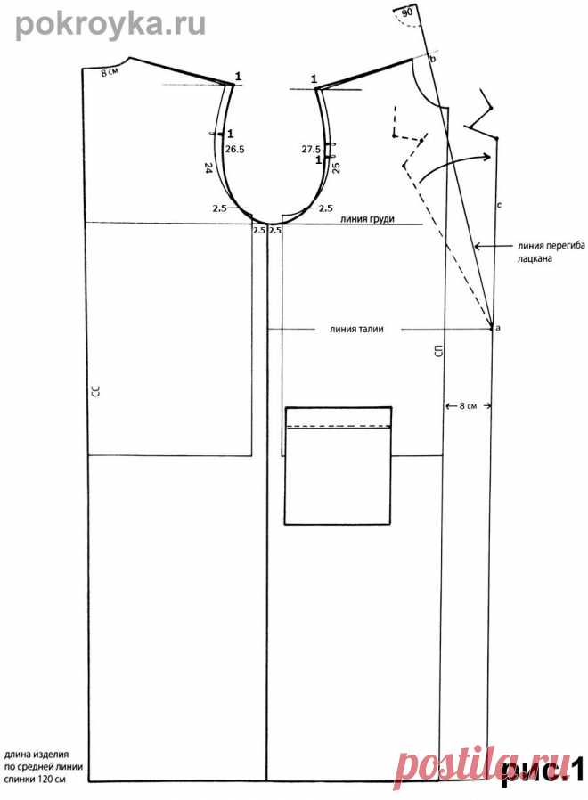 Выкройка домашнего халата | pokroyka.ru-уроки кроя и шитья