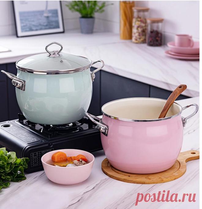 2020 антипригарный эмалированный суповый горшок с бинауральным домашним молочным горшком кипящий суп кастрюля для тушение кухонные принадлежности инструмент для приготовления пищи|Кастрюли для супа и бульона| | АлиЭкспресс