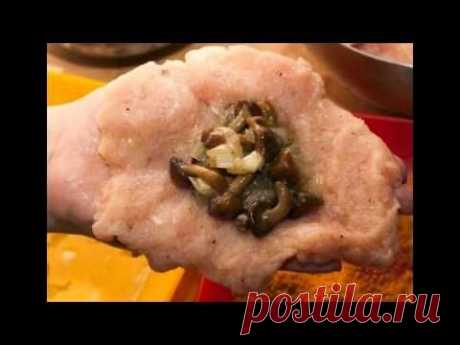 Куриные зразы с грибами, рецепт