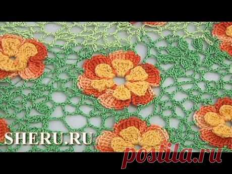 Irish Crochet Lace Урок 6 Ирландское или гипюрное кружево