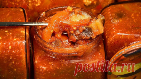 Вкуснейшая закуска из баклажанов на зиму «без заморочек» | Сад, дом, огород | Яндекс Дзен