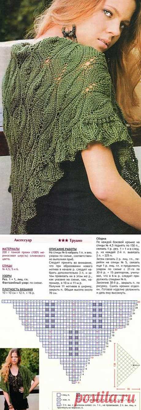 Вязаный платок