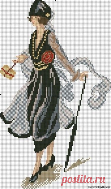 Дама с зонтиком