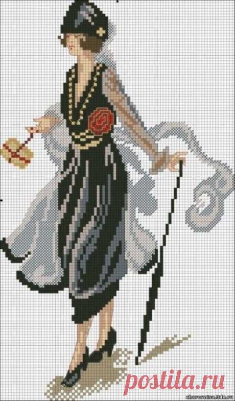 Дама с зонтиком