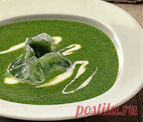 Крем-суп из шпината и кресс-салата » Постные рецепты, постные блюда, постная кухня