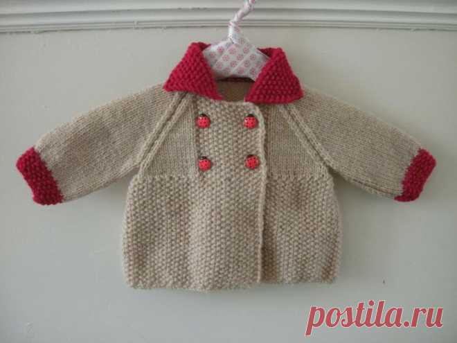 (1) retro style baby coat | Bebek ve çocuk örgüleri