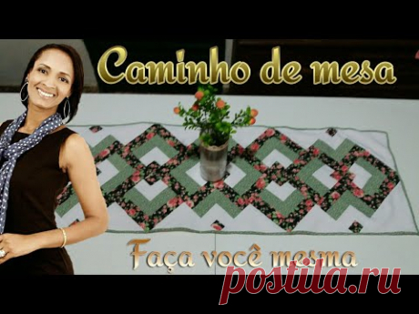 (2240) Caminho de mesa em patchwork- Faça você mesmo #CoisasDaCris - YouTube