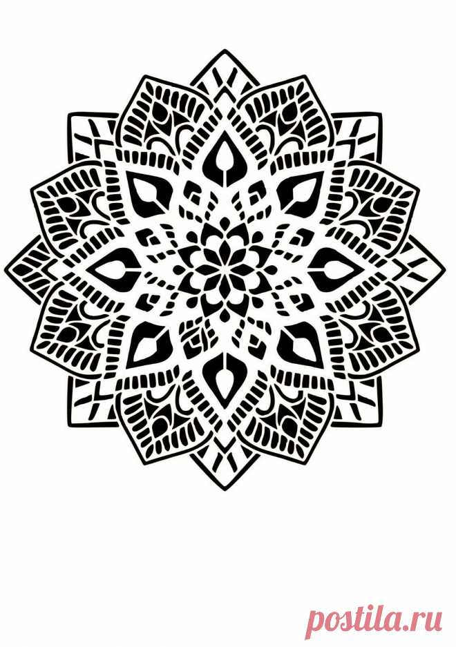 Star Mandala Ornament Art Craft Reusable Stencil Decor Size A5 4 3 2 1 /279 | eBay
