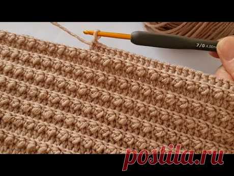 Beautiful Crochet Stitch for Baby Blanket, the easiest and fastest Crochet Pattern for beginners