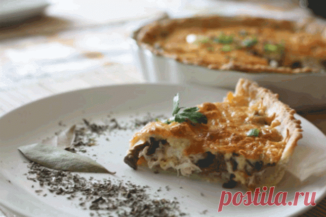 Пирог со вкусом настоящего жульена — «Курино-грибной жульен». Никогда не подводил!