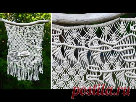 (2) Macrame Ocean Wall Hanging with Fish - YouTube