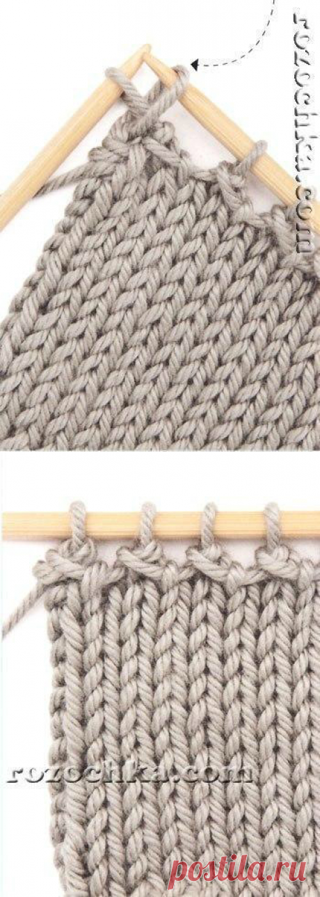 Вязание: закрытие петель в два ряда