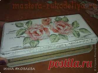 Мастер-класс по декупажу на дереве: Купюрница в стиле шебби-шик Мастер-класс по декупажу на дереве: Купюрница в стиле шебби-шик