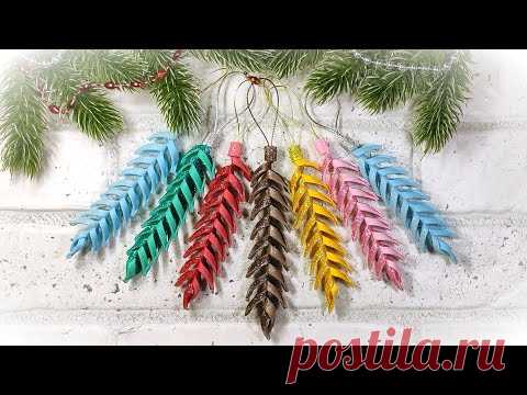 2 простые Идеи Новогодних игрушек из фоамирана, ЛЕГКО И БЫСТРО 🎄 2 diy christmas ornaments diycraft