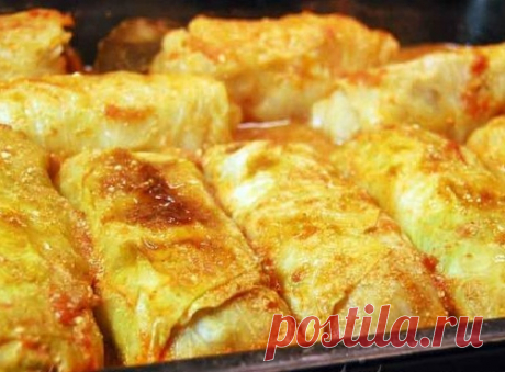 Вкусные печеные голубцы