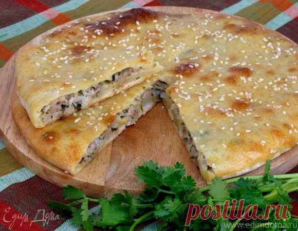 Мясной пирог на кефире, пошаговый рецепт на 3093 ккал, фото, ингредиенты - Стелла
