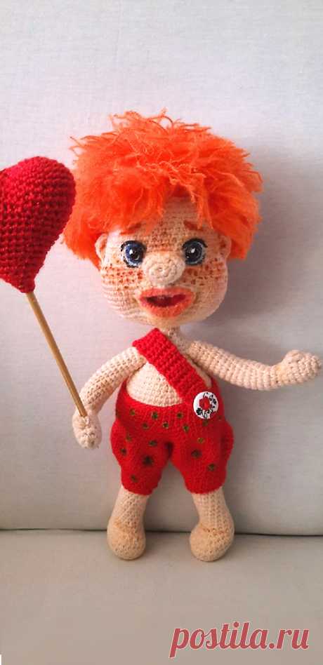 PDF Валентинчик крючком. FREE crochet pattern; Аmigurumi doll patterns. Амигуруми схемы и описания на русском. Вязаные игрушки и поделки своими руками #amimore - кукла, куколка, валентинка, 14 февраля, день Святого Валентина, день Всех Влюблённых.