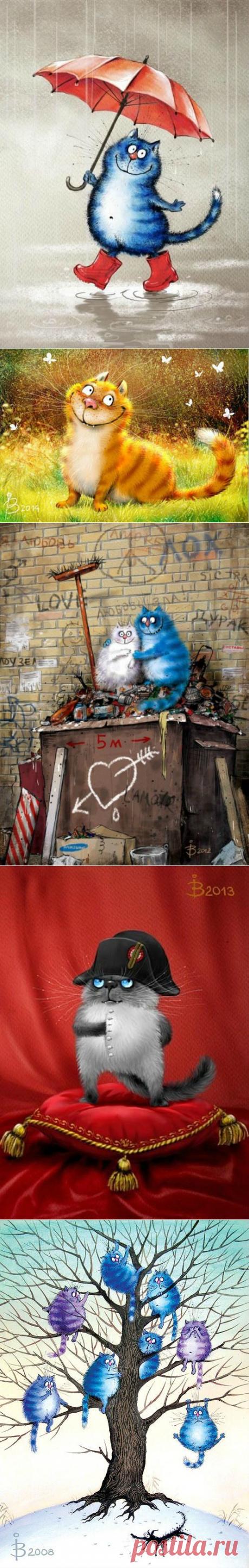 Коты минской художницы Ирины Зенюк
