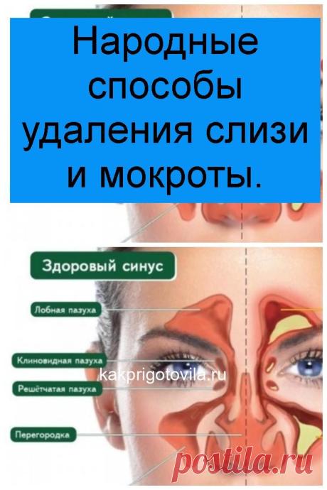 Народные способы удаления слизи и мокроты.